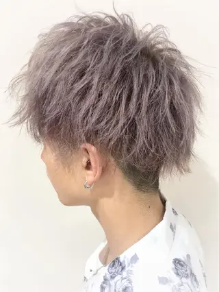 ショート カラー メンズ メンズヘア特化 崎田 成人のヘアスタイル