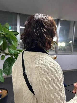 ミディアム 西岡 紗代のヘアスタイル