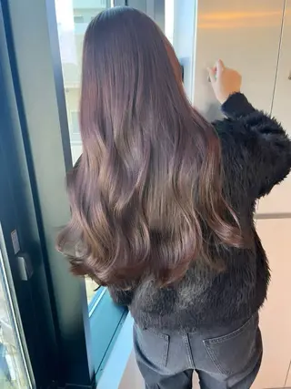 ロング カラー ヘアアレンジ Aloa透明感ヘア ♡kanami♡のヘアスタイル