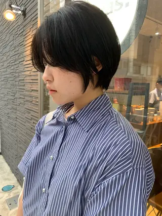 ショート カラー パーマ　地毛風カラー /横山大樹のヘアスタイル