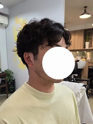 ショート パーマ メンズ 野村 果音(カノン)のヘアスタイル