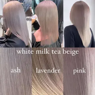 セミロング カラー 💜ハイトーン💛 マジカルかいちゃんのヘアスタイル