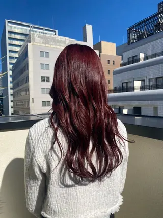 ロング カラー 藤永 みくのヘアスタイル