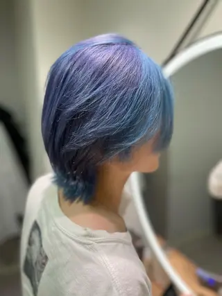 ミディアム コテ巻き風パーマ 🦋にこ🦋のヘアスタイル