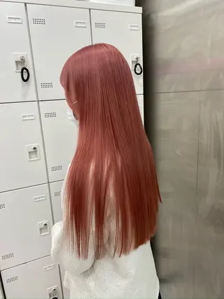 ロング カラー 💖似合わせカラー レイヤー💖縮毛矯正のヘアスタイル