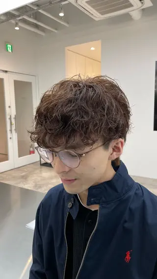 カラー パーマ メンズ fifth 阿部楓のヘアスタイル