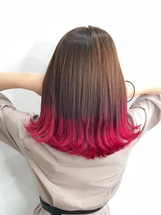 ミディアム カラー 🌙HIZUKI🌙 ハイトーン 艶髪のヘアスタイル
