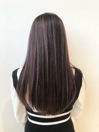 セミロング 艶髪レイヤー/ ハイトーンKeitaのヘアスタイル