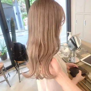ロング カラー leben serikaのヘアスタイル