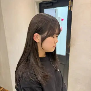セミロング 顔周りcut・ご相談 ＝新宿しずく🇰🇷のヘアスタイル