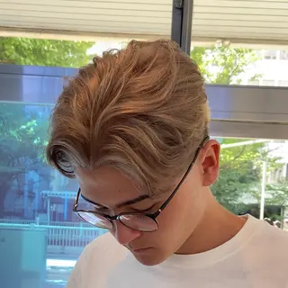 カラー メンズ メンズセンターパート 外人風ヘア/KOTAのヘアスタイル