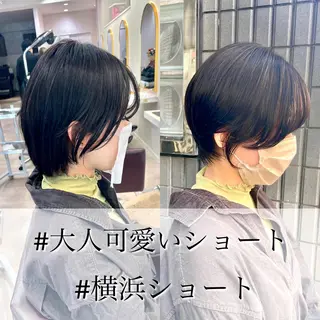 ショート カラー ショート/ボブ/ 透明感カラー/ほのかのヘアスタイル