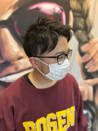 ショート カラー パーマ ヘアアレンジ メンズ キッズ ネイル マツエク・マツパ アイブロウ 久木原 ゆりのヘアスタイル