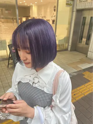 ショート Julia🖤 縮毛矯正🌬️🩵のヘアスタイル