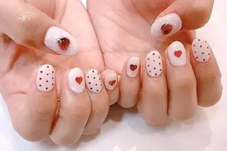 ネイル ショート フィルイン・深爪矯正 長さ出し🎀のネイルデザイン