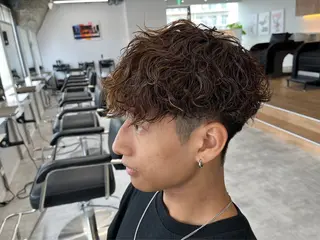 カラー パーマ メンズ メンズパーマ/新潟/ 万代／田崎亮🌟のヘアスタイル