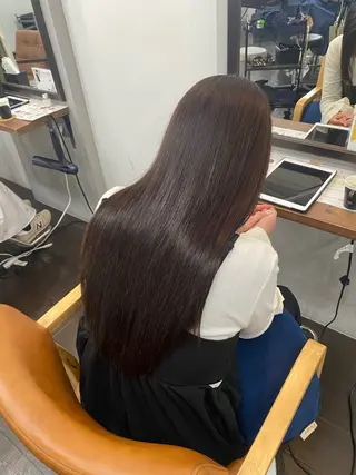 ロング カラー ヘアアレンジ 🍒ᩚ名駅/艶髪 縮毛矯正/あゆ🍒ᩚのヘアスタイル