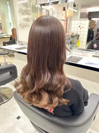 ロング カラー ヘアアレンジ 艶髪/韓国レイヤー 🤍Houtoのヘアスタイル
