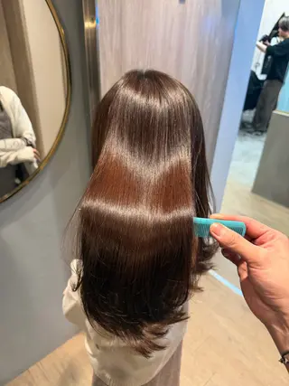 ロング カラー 巻ける縮毛矯正✨ ボブ/ショートともきのヘアスタイル