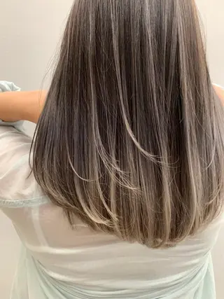 セミロング 韓国ヘア🕊村上 ののこ🕊のヘアスタイル