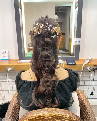 ロング まとまるボブ🌼 アレンジ🌼鴨下穂香のヘアスタイル