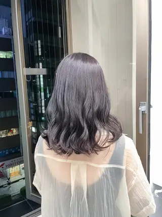 ミディアム カラー ヘアアレンジ 透明感×韓流ハイ トーン🫧RYUTAのヘアスタイル