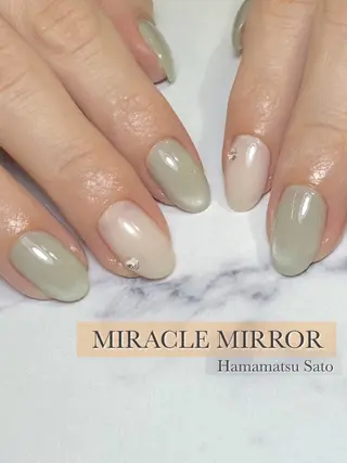 ネイル ミラクルミラー 町野のネイルデザイン