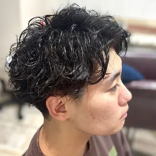 ショート パーマ メンズ 💥桜木町メンズ専門 💥ルキのヘアスタイル