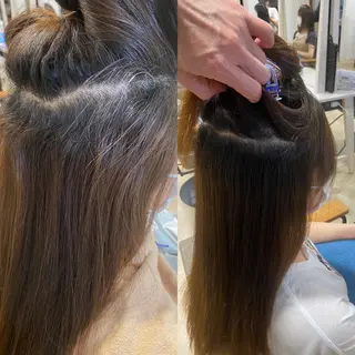 ロング 饒平名 知也のヘアスタイル