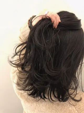 ミディアム カラー ショートボブ💗 ヤマネシオリのヘアスタイル