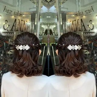 ショート ヘアアレンジ ハイライト/レイヤー /ハイトーン/AOIのヘアスタイル