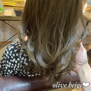 セミロング カラー ヘアアレンジ 💖透明感カラー💖 mayukoのヘアスタイル
