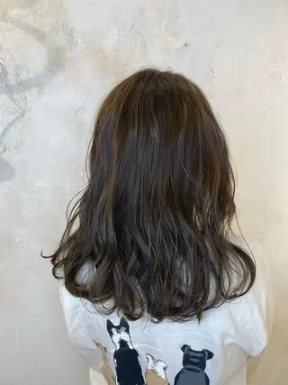 セミロング カラー 【透明感カラー】 harunaのヘアスタイル