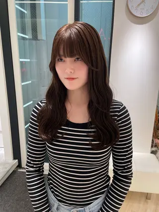 セミロング カラー Parve Mix /頓宮 稚愛🤍のヘアスタイル