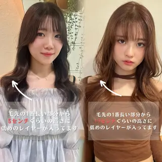 ロング HACHI美容室 韓国ヘア　AKARIのヘアスタイル
