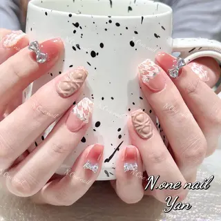 ネイル 長いだし/スカルプ/ パラシェルN.oneのネイルデザイン