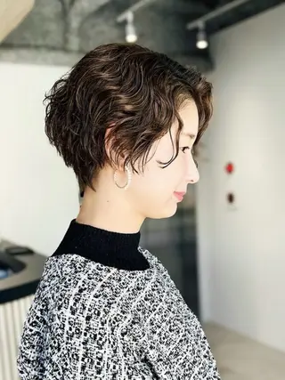 ショート SNSモニター募集！ くせ毛特化/大村のヘアスタイル