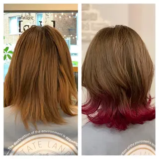 ミディアム カラー Real me 鈴木のヘアスタイル