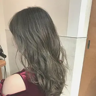 セミロング ロング カラー 100%髪質改善特化 TRUNSのヘアスタイル