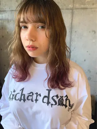 セミロング 透明感カラー🌿ボブ ✨飛田　ケイのヘアスタイル