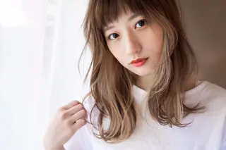 セミロング カラー truck あべの店のヘアスタイル