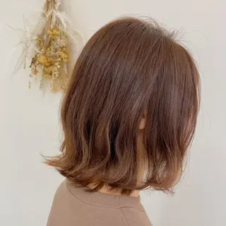 ミディアム カラー 【髪質改善】 梅田　聡のヘアスタイル