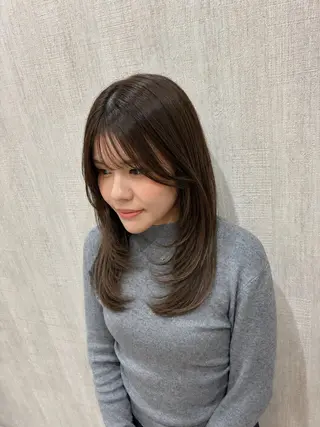 ロング 店長✨レイヤー✖️ 髪質改善✖️韓国ヘアのヘアスタイル