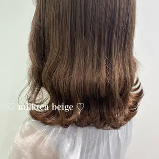 セミロング カラー パーマ ヘアアレンジ メンズ ネイル マツエク・マツパ 🐩推し活🐩 FUTABA🍒のヘアスタイル
