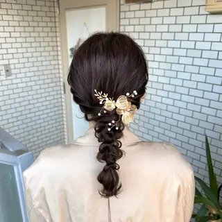 ミディアム ヘアアレンジ 褒められヘアメイク /‎ボブ女子🐶みおのその他イメージ