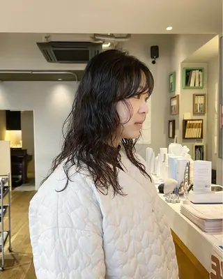 ロング パーマ かわい りほのヘアスタイル