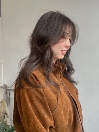 ロング カラー ヘアアレンジ 🎀韓国レイヤー 🎀白石菜々のヘアスタイル