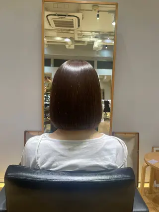 ミディアム 艶カラー/縮毛矯正 🩰chihiroのヘアスタイル