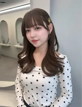 ミディアム カラー 渋谷美容室/韓国ヘア /misakiのヘアスタイル