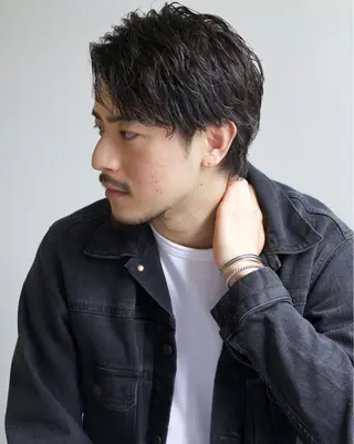 メンズ メンズ特化美容師/ パーマ/波巻き/陸翔のヘアスタイル